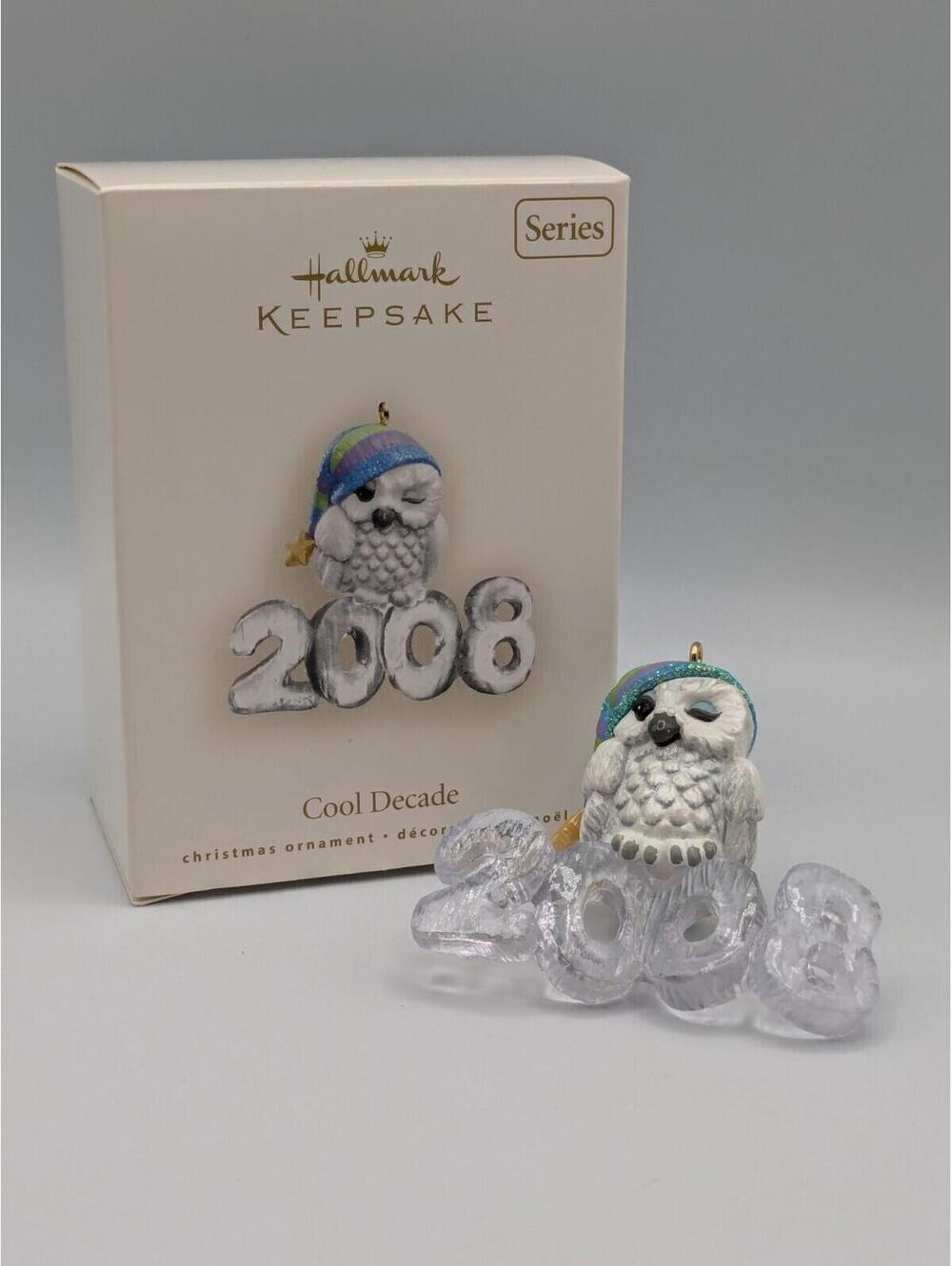 Hallmark Keepsake Cool Decade 2008, 9th in Series, Snowy Owl Christmas Ornament